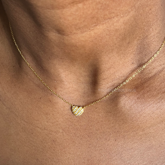 Vénus hjarta hálsketa við 3A zircone