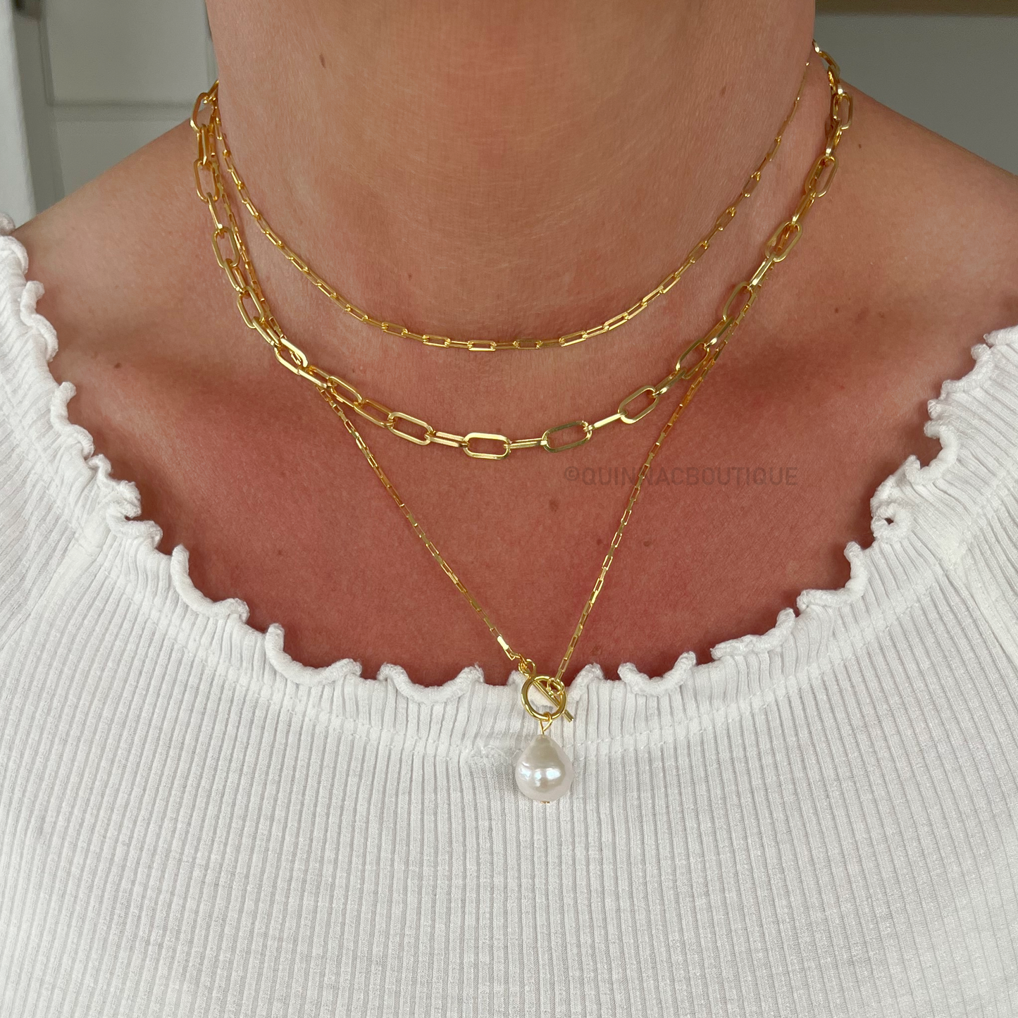 Mercure Link chain hálsketa - 18k gold plated