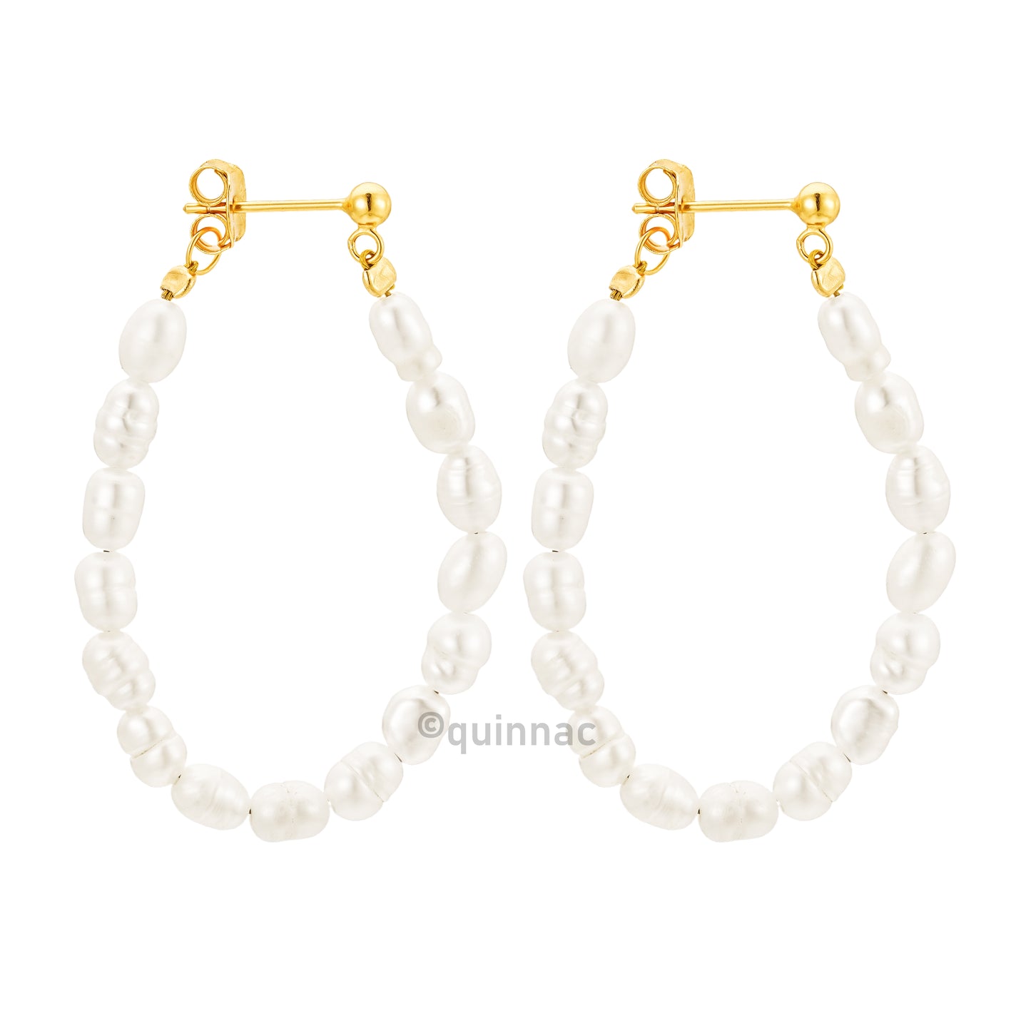 Perla Earrings - 18k forgylt